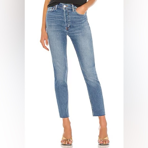 Re/Done 90s High Rise Ankle Crop Jeans 24 - Picture 1 of 8